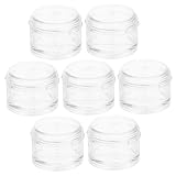 OUNONA 7 Stück Teiliges Pillenbox Stapelbar Tragbarer Wochenplaner Runde Tablettenbox Kompakt und Dicht für Reisen und Alltag Passt in Geldbörse Praktischer Medikamentenorganizer