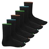 Footstar Damen und Herren Wintersocken (6 Paar), Warme Vollfrottee Socken mit Thermo Effekt - Neon Glow 35-38