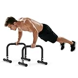 RELIFE REBUILD YOUR LIFE Dip Station Dip Bar Barren Parallettes Push Up Dip-Ständer Handstand Calisthenics Griffe Einstellbare Höhe Fitness Turnhalle Ausüben Calisthenics Equipment (Black-2)