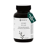 ESSENZ – Veno Plus 60 Kapseln – Pflanzliches Nahrungsergänzungsmittel zur Unterstützung der Gefäßgesundheit. Vegane & glutenfreie Kapseln made in Germany