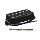 OriPure Vintage Tone Alnico 2 Overwound Open Style Humbucker Pickups steg Tonabnehmer für E-Gitarre, Schwarzer