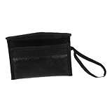 Warmhm 12 Ocarina Schutztasche Reisen Beutel Okarina-tragetasche Okarina-träger Okarina-etui Kleine Tasche Tragbar Okarina-tasche Organizer Handtasche Aufbewahrungstasche Schwarz Leder