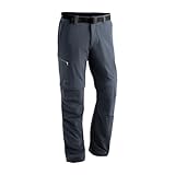 Maier Sports Herren Wanderhose Zipp-Off Tajo 432, Grau, 62