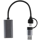 Game Video Capturing Card Type C + USB to HDTV 4K 60Hz Recorder Video Gaming Camcorder Low Latency Converter Aluminum HDTV Cable