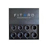 Fitorb Smart Ring Pro - Das Original. High-Tech Fitness- & Gesundheitsring, Schlafanalyse, 24/7 Aktivitätstracking. Temperaturmessung, Stress. Proberinge. (Ringgrößen-Set, Neutral, Proberinge (6-13))