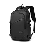 Laptop-Rucksack Diebstahlsicherung Reisen Geschäft Arbeiten Computer Rucksack mit USB-Anschluss Leichte Laptoptasche Schulrucksack Schulranzen für Jungen Herren Damen Lässiger Tagesrucksack (Schwarz)