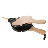 Luftpumpe mit Blasebalg für Kamin, Holz-Luftgebläse, Vintage, Kohlestarter für Holzbrenner, robuste Konstruktion, rustikale Holzmaserung, Zubehör für Feuerständer, S