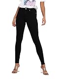 ONLY Damen Onlpower Mid Ph Up Sk Bb 3659 Noos Jeans, Schwarz, L / 30L EU