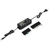 Joselin 24V3A 72W Universal-Netzteil, AC auf DC 3V-24V Adapter Einstellbarer Netzadapter mit LED-Spannungsanzeige EU-Stecker