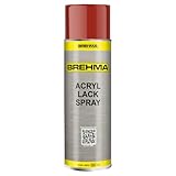 BREHMA Acryl Lackspray Ral 3000 Feuerrot glänzend Lack Farbe Sprühfarbe 400ml