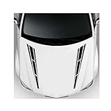 BUVBRJDR Auto Motorhaube Aufkleber, für Toyota Highlander 2020 2021 2022 2023 Wasserdichtes Vinyl Auto Aufkleber Stickers Auto Streifen Karosserie Dekorative Aufkleber