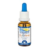 Dr. Jacob's Vitamin D3 Öl forte 20 ml I 2000 I.E. 50 µg D3 pro Tropfen I optimal bioverfügbar I 640 Tropfen, 1.280.000 I.E