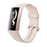 LAMA Aktivitätstracker Fitness Tracker, Fitness Armband Schrittzähler Damen Herren, Smartwatch Fitness Uhr Wasserdichter Sportuhr mit Herzfrequenzmesser Benachrichtigungen für Android lOS, Rose