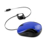 REITINGE USB C Kabelmaus, einziehbares Kabel, Laptops, kabelgebunden, optisch, für PC, Desktop, Notebook, Büro, Maus