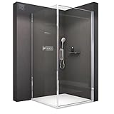 BERNSTEIN® Duschkabine 100 x 100 x 195 cm ESG-Glas...