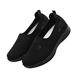 DIKACA Mama Schuhe für Senioren Atmungsaktive Sportsneaker mit Weicher Rutschfester Sohle Bequem für Langes Stehen Langlebige Freizeitschuhe für Alltag und Sport