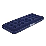 Bestway Single Size Luftbett | Aufblasbare Outdoor Indoor Airbed für Camping Luftmatratze Blau