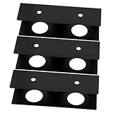 VILLFUL 3 Stück Teiliges Schwarzes Metall Untertisch Laptophalterung Ergonomisches Ablagefach für Laptops Praktische Aufbewahrungslösung für Büro und Zuhause Platzsparend und Robust