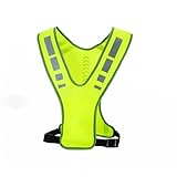 Nokwocy Reflektierende Weste, Reflektierende Laufweste mit Tasche für Damen, Herren & Kinder – Sicherheitsweste für Nacht-Radfahren, Laufen, Gehen & Joggen (1 STK.)