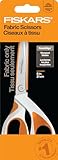 Fiskars RazorEdge Stoffschere, 20,3 cm, robuste Stoffschere mit ergonomischem SoftGrip-Griff, hochwertige Edelstahlklingen