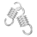 Tofficu 2 Stück Hängemattenstuhl Federn aus Robustem Metall 7mm 8mm Spannfedern für Hängesessel Vielseitig Einsetzbar für Terrasse und Garten Inklusive Aufhängehaken Langlebig und Stabil