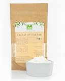 Cream of Tartar 500g von der Grünen Essenz - Backpulver aus Weinstein - Kaliumtartrat - Natürliches Backtriebmittel - Weinsteinbackpulver - Low Carb BackPulver - Hydrotartrat für Eischaum