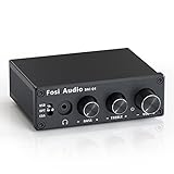 Fosi Audio Q4 Kopfhörer Verstärker Mini Stereo DAC | USB/Optisch/Koaxial zu RCA AUX 24 Bit/192 kHz, Digital zu Analog Audio Converter Decoder, für Heimkino /Fernseher Aktivlautsprecher