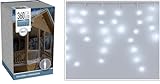 mucHome LED Eiszapfen-Lichtervorhang - 360 LEDs / 7,10 Meter - IP44 Schutz für Innen- und Außenbereich, Kaltweiß Eisregen Lichterkette Weihnachtsbeleuchtung LED Weihnachts Deko Beleuchtung