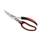 BESTonZON Leistungsstarke Hühnerknochenschere kitchen scissors küchenscheren Putenschere Fischschere Lebensmittelschere Schere schwere Ausführung Mehrzweckschere Küchenschere für Knochen