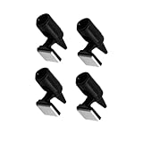 ROMISBABA 4 Stück Teiliges Wildwarngerät Auto Deer Whistle mit Klebeband Ultraschall warnpfeife für Fahrzeug und Motorrad Schützt vor Wildunfällen Einfach zu Montieren Reinigen Schwarz