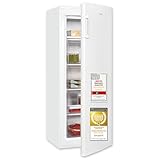 Exquisit Gefrierschrank, Tiefkühlschrank Groß 168 L Volumen, 4* Gefrieren, Türanschlag wechselbar, Gefrierschrank Gross 55cm Breite, GS5230-H-040D weiss