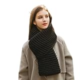 Schals Tücher Halstuch Scarf Modischer Und Bequemer Schal Für Männer Und Frauen, Langer Schal Für Paare, Einfarbiger Warmer Schal In Einheitsgröße Schwarz