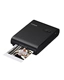 Canon SELPHY SQUARE QX10 Mobiler WLAN-Fotodrucker mit kreativen Funktionen – ideal für Scrapbooking und Fotoalben (Schwarz)