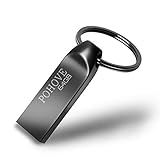 POHOVE USB Stick 64gb, Metall USB 3.0 Speicherstick 64gb Waterproof Pendrive 64 GB Tragbar USB Flash Drive MIT Schlüsselanhänger Für Schule BüRO Auto PC Laptop (Grau)