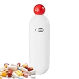 Zuasdvnk Aufbewahrungsbox für Tabletten – Reise-Organizer mit herausziehbaren Schubladen dreimal pro Tag für Erwachsene | tragbares Spenderzubehör für unterwegs