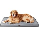 Lesure orthopädisches Hundebett Grosse Hunde - 112x81x7.6cm Hundebett waschbar mit strapazierfähigem Bezüge und eierförmiger Schaumfüllung, orthopädisches Hundekissen Outdoor, grau