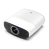 Mini-Projektor für Schlafzimmer, tragbarer Full HD 1080P & 4K unterstützt mit Autofokus & Keystone, kompatibel mit iOS/Android-Geräten