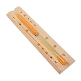1stk Sanduhr-Timer Magnetische Sanduhr Wanduhr Zeitschaltuhr Für Sanduhren Sauna Sanduhrsand Schuss-Timer Küchentimer Halbstunden-Sanduhr Visueller Timer Khaki Glas MAGICLULU