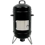 BBQ-Toro Räuchertonne Hickory Ø 46 cm | Grilltonne, Räucherofen Holz, Smokertonne, 4in1 Grillfass, Räuchergrill, Watersmoker | Smoker Grill, Holzkohlegrill mit Deckel, Kohlegrill