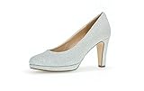 Gabor Damen Plateaupumps, Frauen Plateau Pumps,Abendschuhe,Court,Shoes,hochhackige,Women's,Woman,Lady,Ladies,Absatzschuhe,high,Silber,41 EU / 7.5 UK