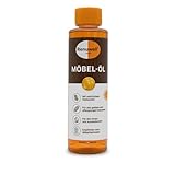 Renuwell Möbel-Öl Leinöl-Firnis, 270 ml – Natürliches Pflegeöl für Holz mit Leinöl und Teebaumöl, farblos, Schutz für geölte und unbehandelte Holzoberflächen, Schweizer Qualität
