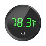 Aquarium Wassertemperaturanzeige, Elektronischer LED-Temperaturmessgerät, Elektronischer Aquariummonitor, Fischschalen-Temperatursensor mit digitaler Anzeige für Vivarien,