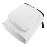 ULTECHNOVO Helm-Hängetasche Motorrad Gabeltasche Sportreisetasche Motorradzubehör Fahrrad -Lenkerbeutel Motorradausrüstungstasche Helmschutztasche Oberrohr Fahrradtasche Oxford-Stoff Weiß