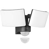 Oktaplex lighting LED Strahler mit Bewegungsmelder Außen Cali Dos Motion - IP65 Zwei Köpfe 40W 3000K Warmweiß - Außenstrahler anthrazit mit Master Funktion