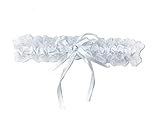 Pet-Jos Brautstrumpfband mit weißer Spitze, Strumpfband für die Braut, Hochzeitsstrumpfband, Geschenk für Braut