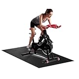 gnyew Bodenschutzmatte Für Fitnessgeräte, Gym Flooring Mat, rutschfeste Unterlegmatte Fitnessgerät Für Heimtrainer, Crosstrainer, Rudergerät, Multifunktionsmatte Schutzmatte 150 X 75 X 0,4 cm