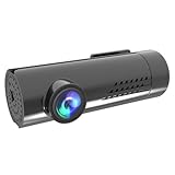 Alipis Kleiner Auto Dvr Kamera 1080P Dashcam mit Nachtfahrlicht Drahtlose Kleiner Dashcam ohne Bildschirm Auto Fahrtenschreiber mit App Steuerung und Parküberwachung