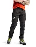 RevolutionRace Herren Nordwand Pro Pants, Hose zum Wandern und für viele Outdoor-Aktivitäten, Jet Black, L