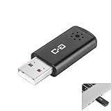 USB-Mikrofon für Laptop und Desktop-Computer, hohe Empfindlichkeit für klare Anrufe, Plug-and-Play, hohe Verstärkung, kabelloses, miniaturisiertes, tragbares Design, ideal für Arbeit und Studium