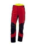 KOX Schnittschutzhose Duro 3.0 Rot/Gelb Größe 50 | Typ A | KWF-Profi